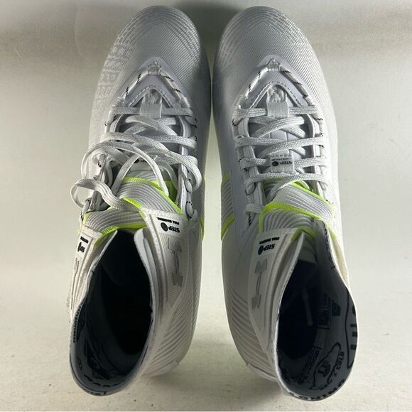 Under Armour UA Highlight MC Football Cleats White Men's Size 11.5 3023716-106 - Picture 5 of 9